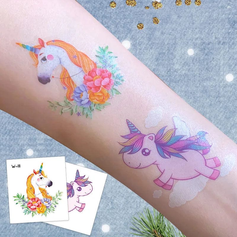 Cartoon Fantasy Tier Tattoo Aufkleber für Geburtstagsgeschenke