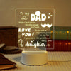 3D-Nachtlicht, Papa-Geschenke, Lampe